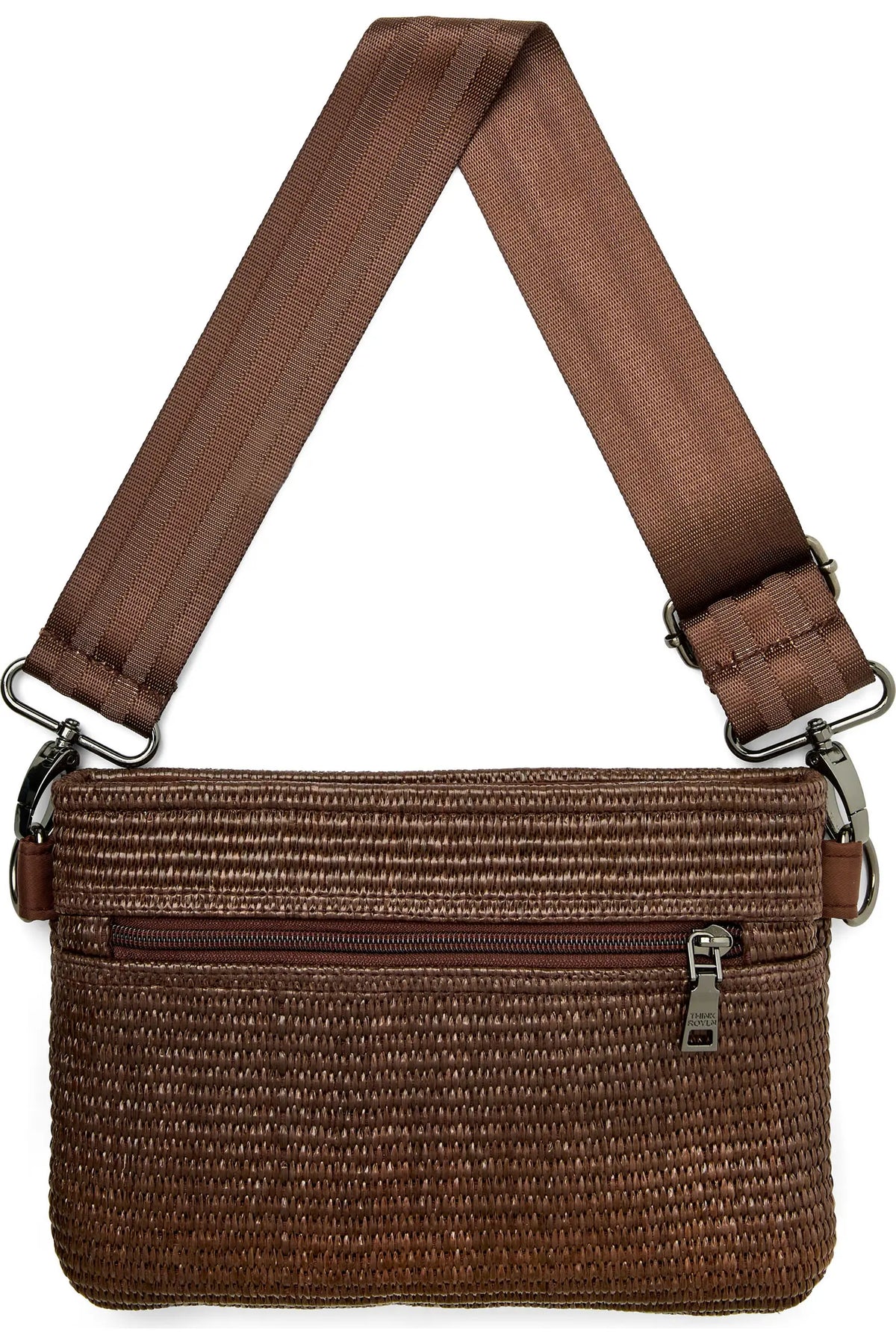 Think Royln Bum Bag 2.0 - Espresso Raffia