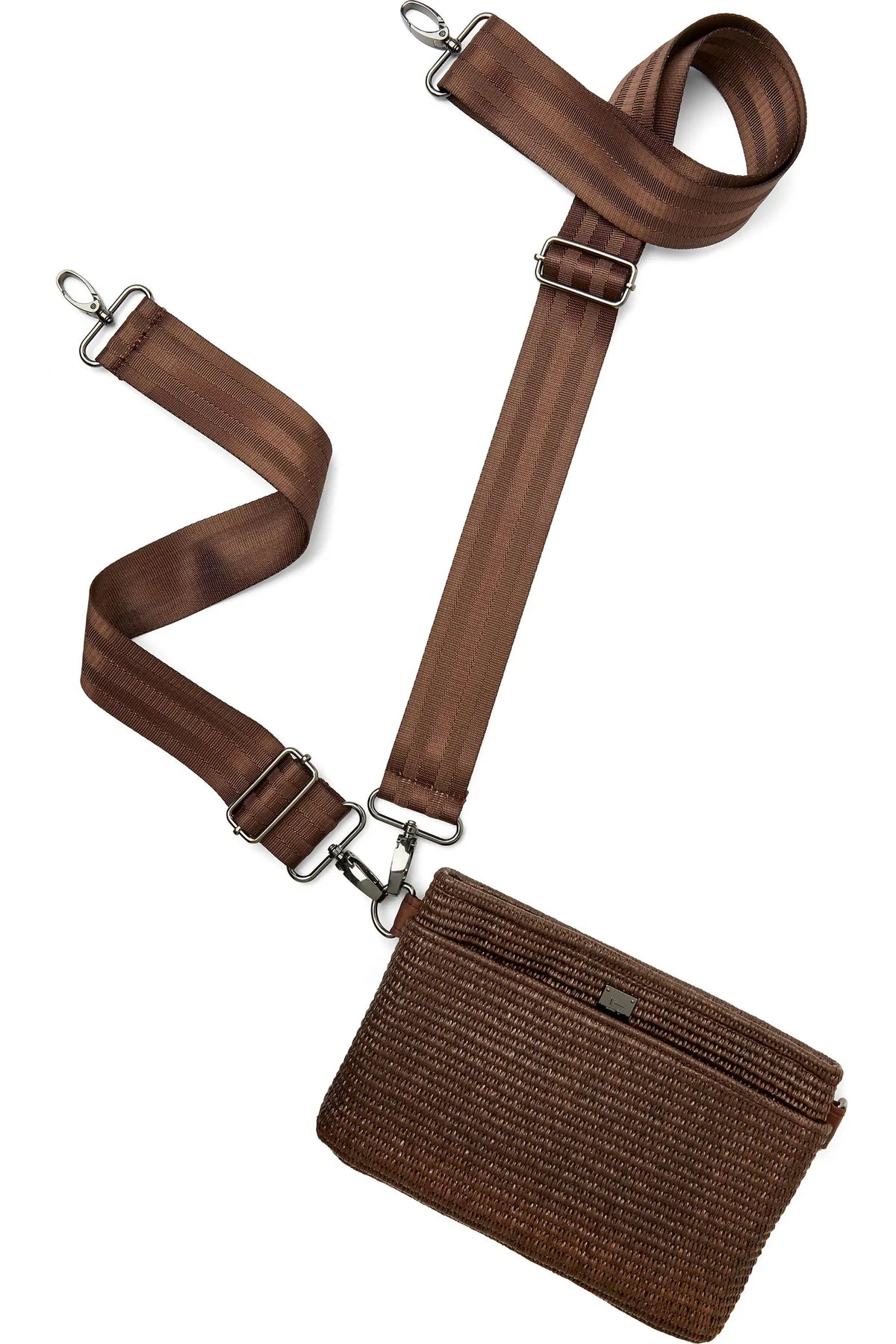 Think Royln Bum Bag 2.0 - Espresso Raffia