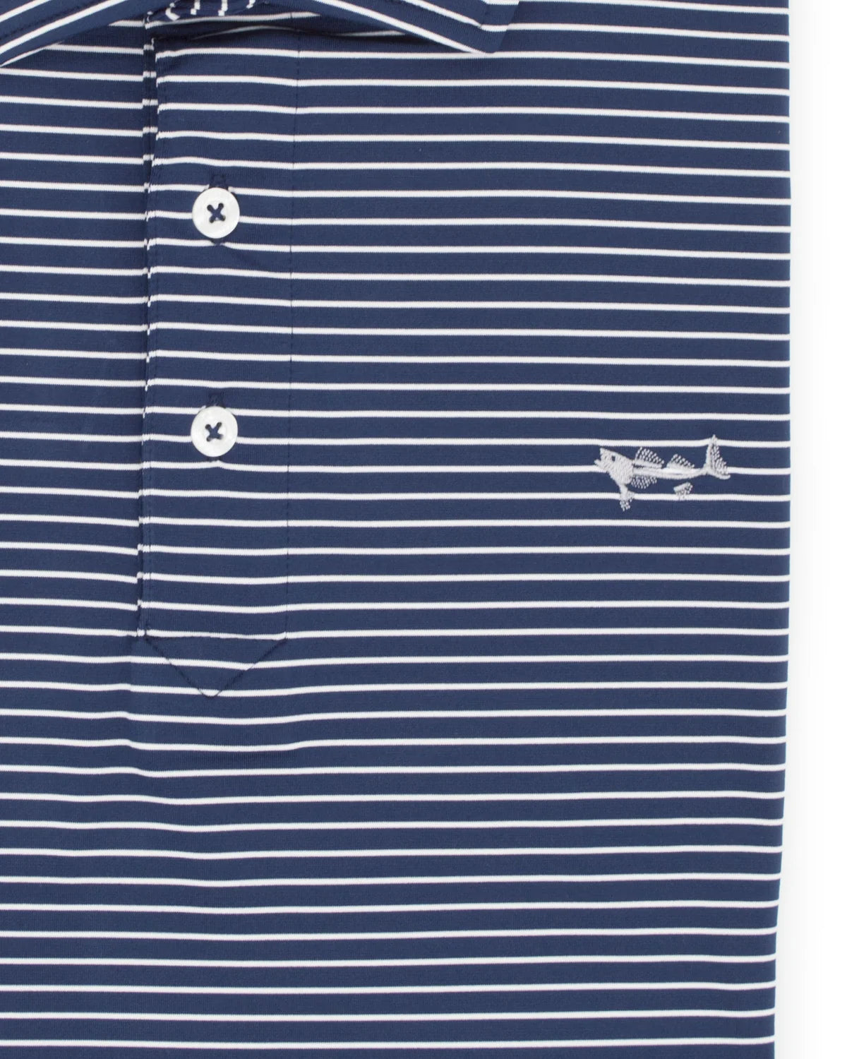 Coastal Cotton Performance Wide Polo - Indigo