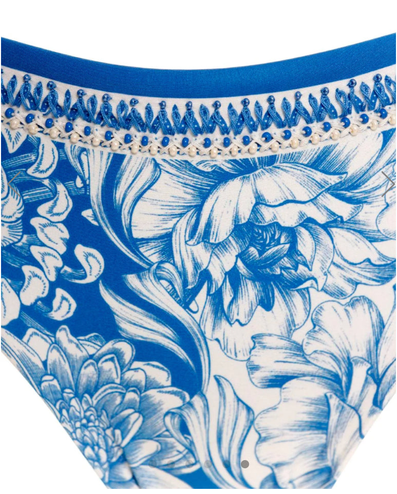 Aquabendita Cove Swim Bottom - Blue, White Wats