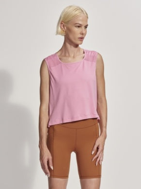 Varley Nova Seamless Crop Tank - Cashmere Rose