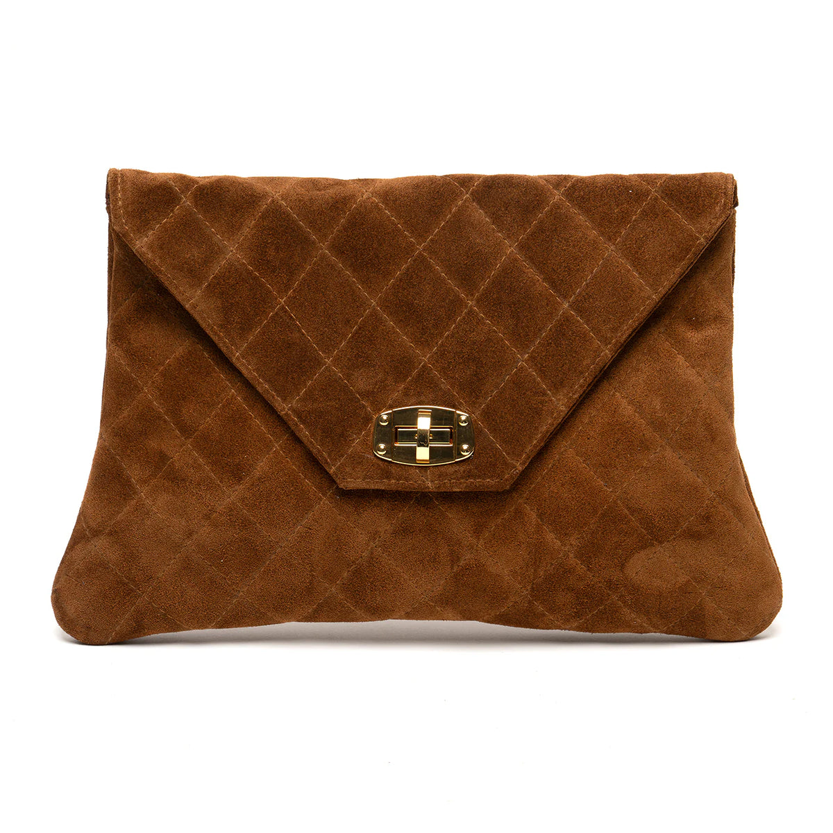 Laggo Amber Clutch - Tan Suede