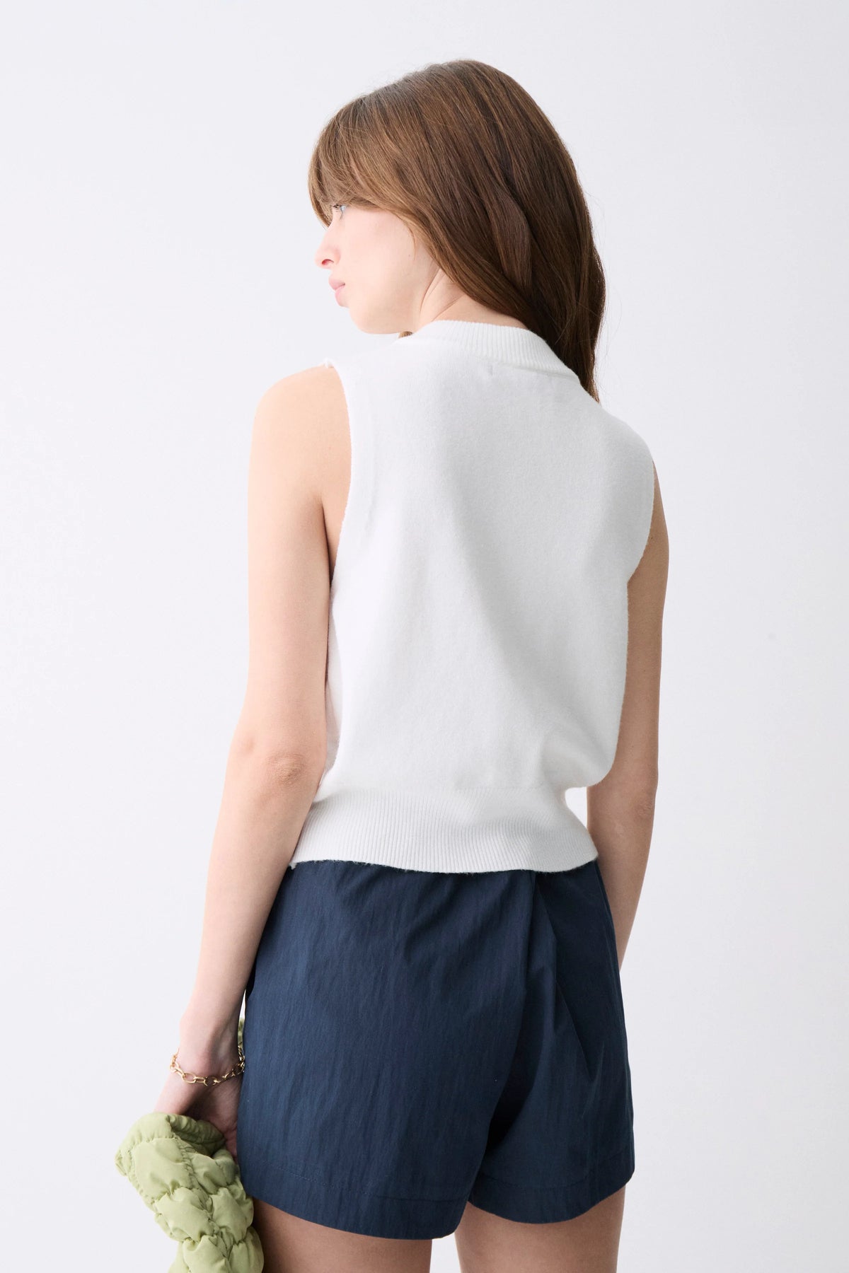 Deluc Almada Knit Vest - Ecru