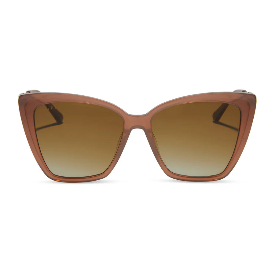 DIFF Eyewear Becky IIPolarized Sunglasses - Brown Gradient