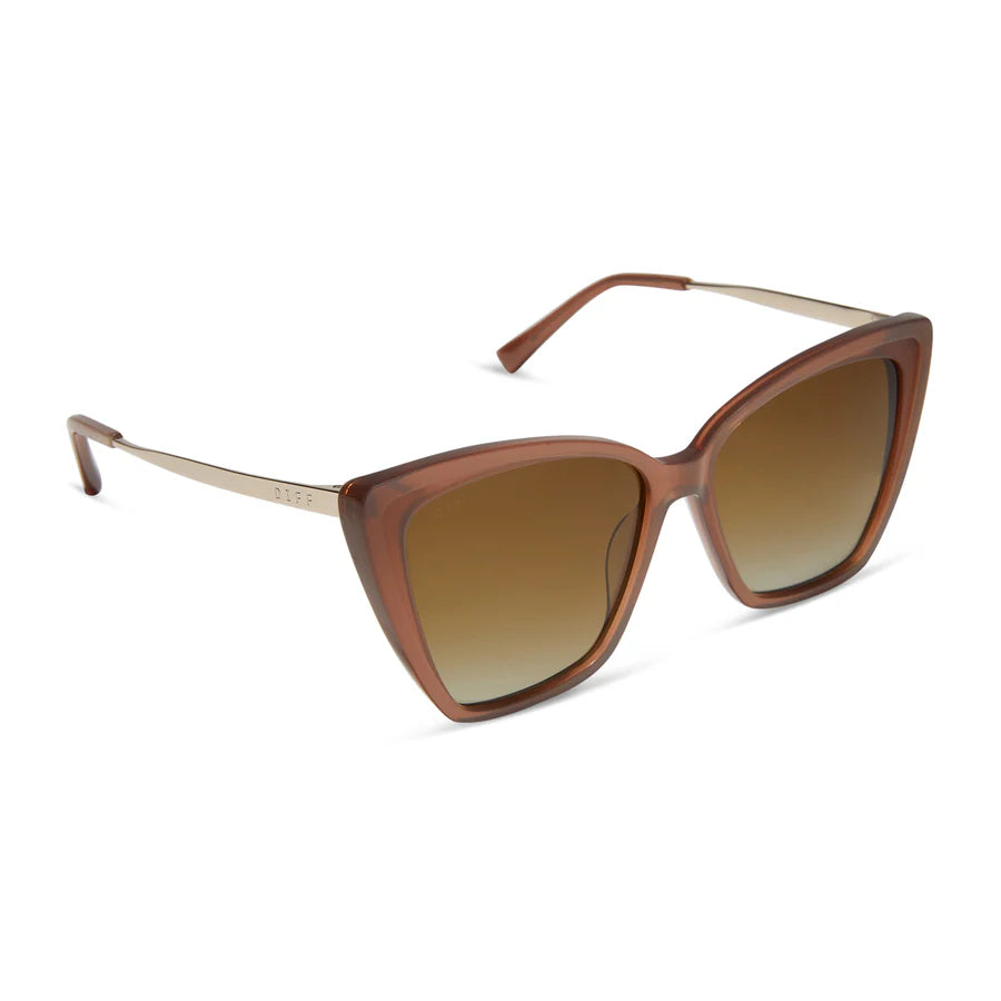 DIFF Eyewear Becky IIPolarized Sunglasses - Brown Gradient