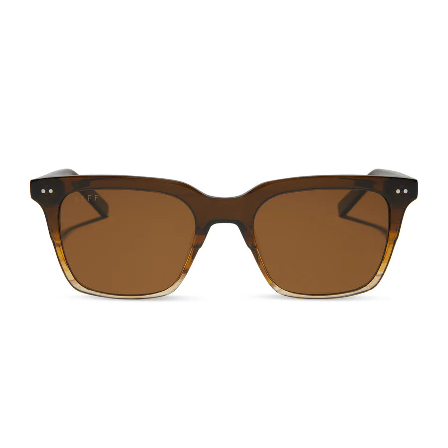 DIFF Eyewear Men’s Polarized Billie Sunglasses - Mocha-Brown Polarized