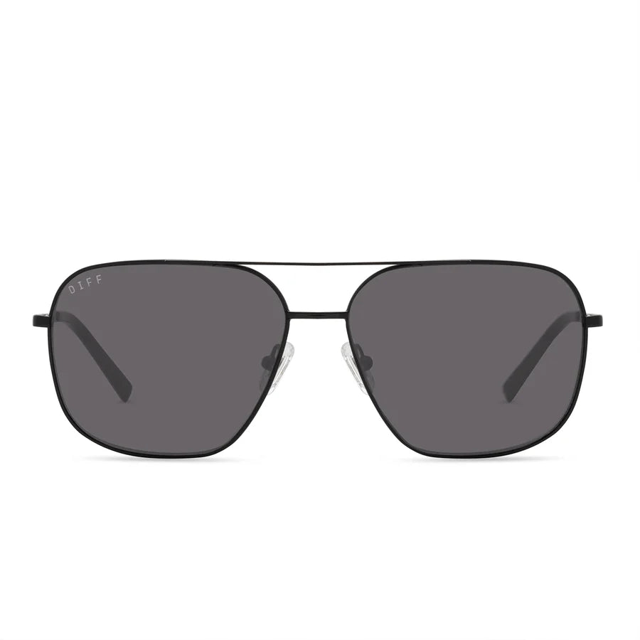 DIFF Eyewear Men’s Polarized Sunglasses - Jonas Black Grey