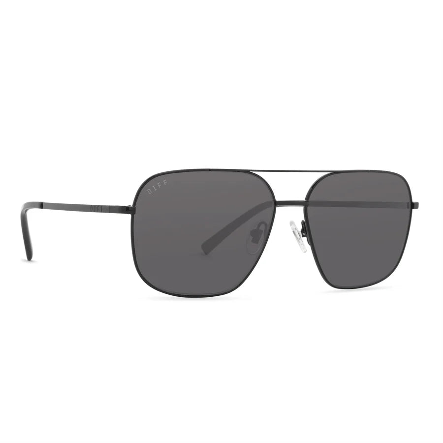 DIFF Eyewear Men’s Polarized Sunglasses - Jonas Black Grey