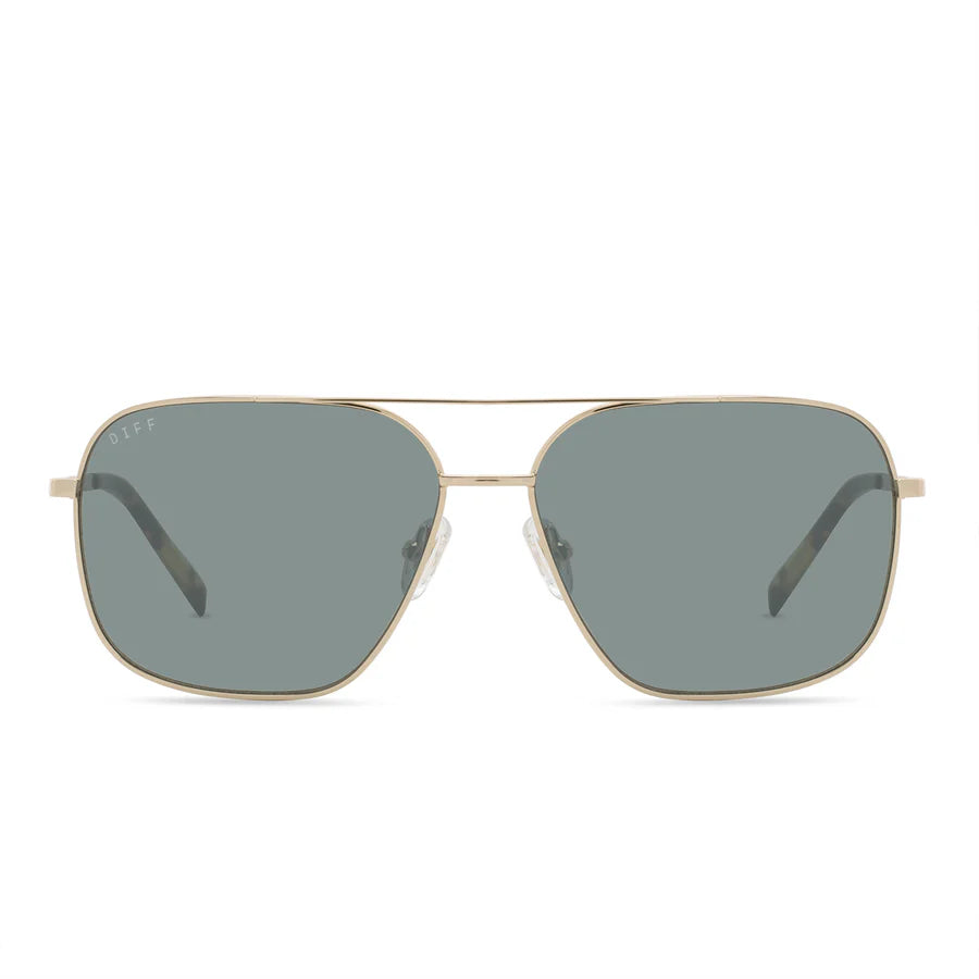 DIFF Eyewear Men’s Polarized Sunglasses - Jonas Gold G15