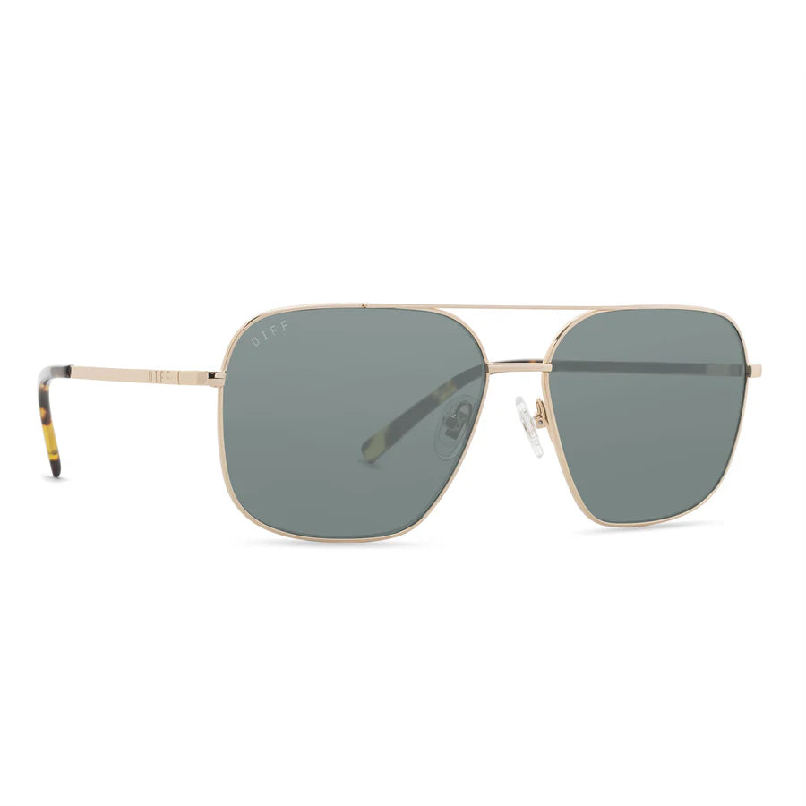 DIFF Eyewear Men’s Polarized Sunglasses - Jonas Gold G15