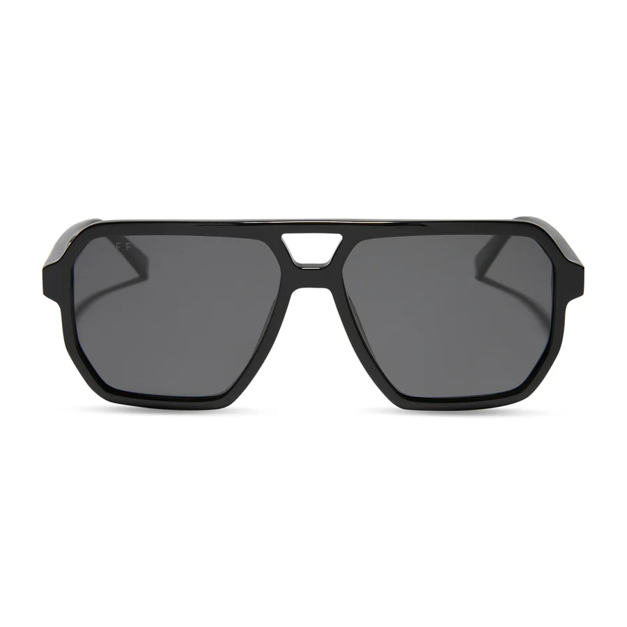DIFF Eyewear Women’s Polarized Sunglasses - Cameron Black + Grey