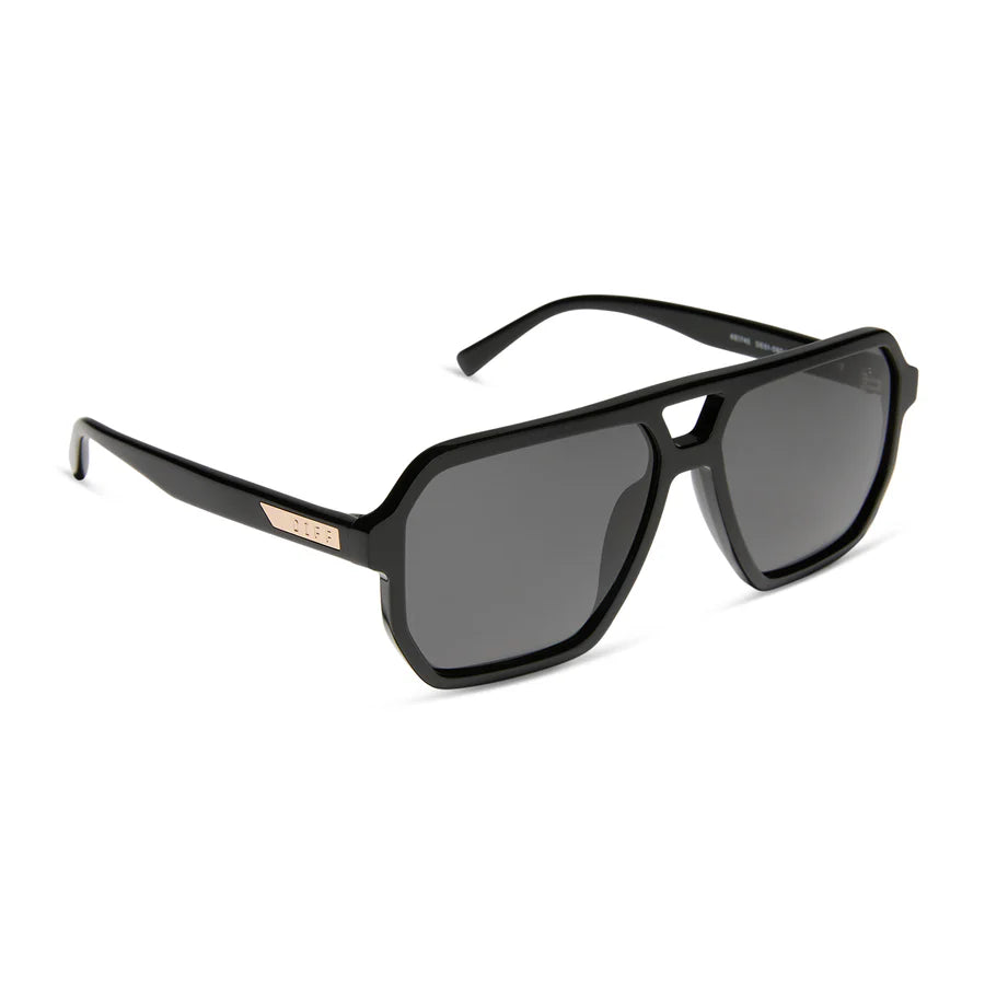 DIFF Eyewear Women’s Polarized Sunglasses - Cameron Black + Grey