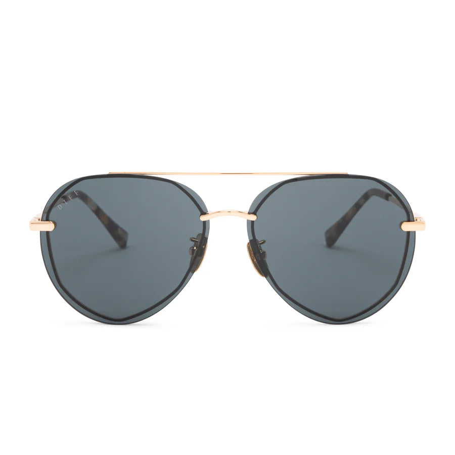 DIFF Eyewear Women’s Polarized Lenox Sunglasses - Gold + G15