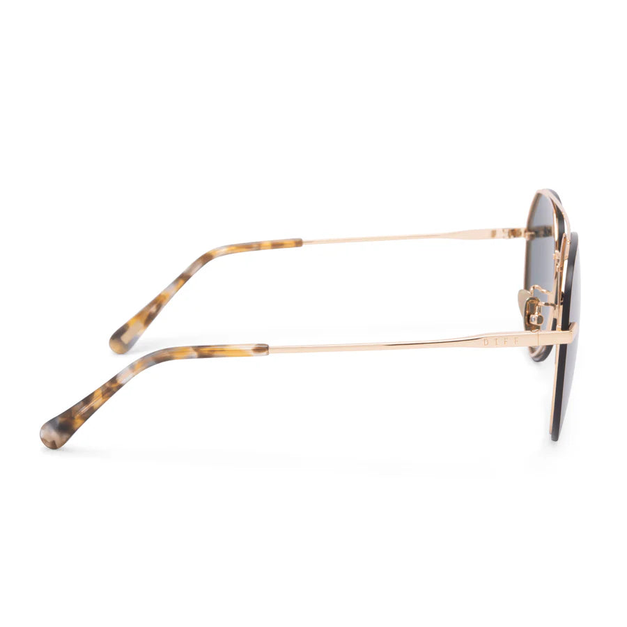 DIFF Eyewear Women’s Polarized Lenox Sunglasses - Gold + G15