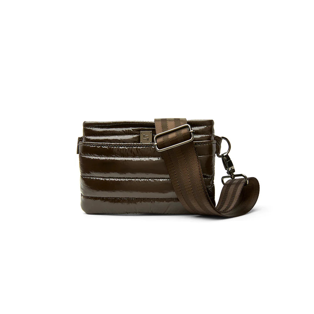 Think Royln Bum Bag Crossbody - Glossy Chocolate