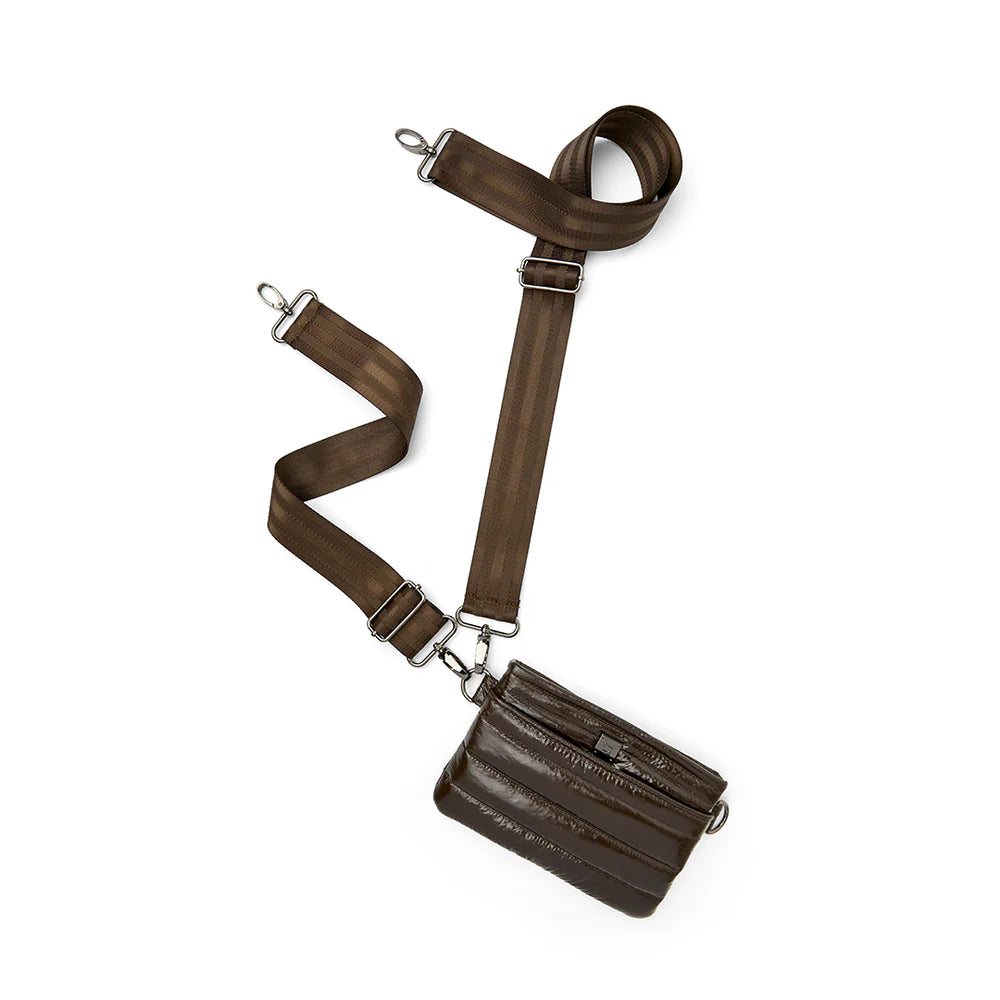 Think Royln Bum Bag Crossbody - Glossy Chocolate