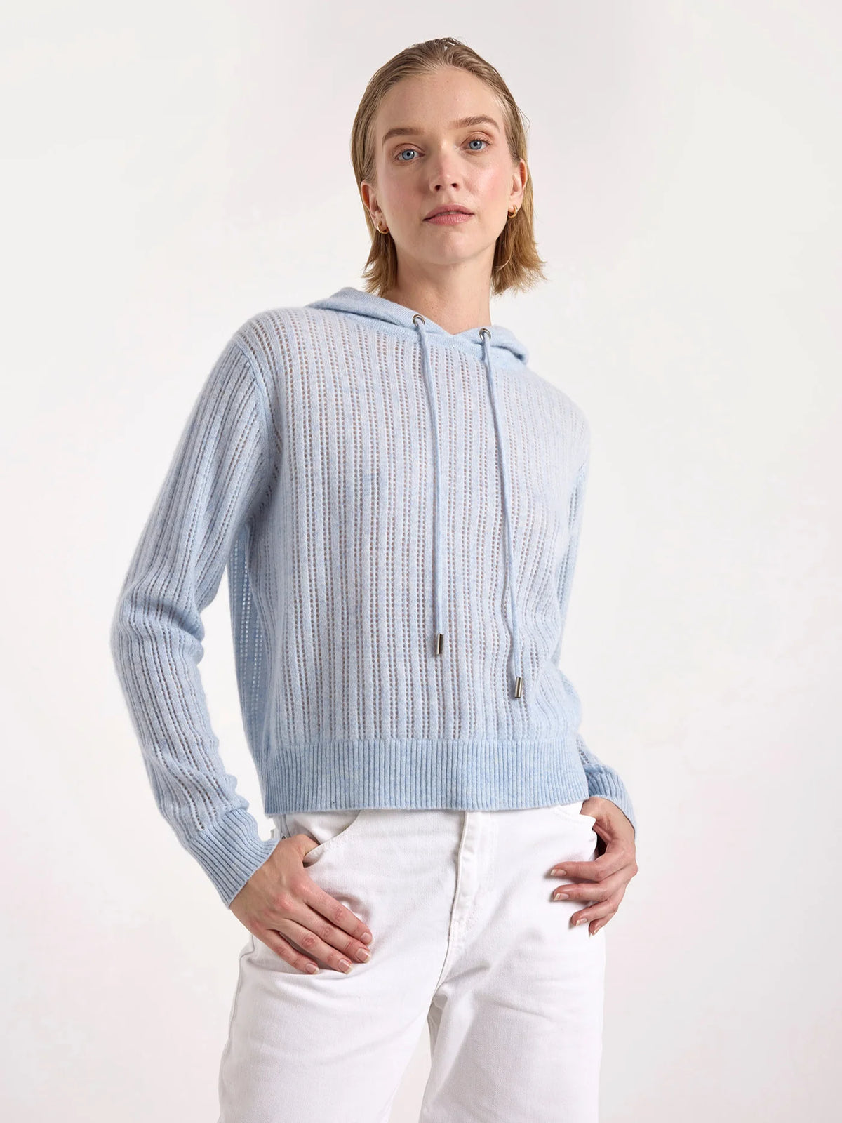 Brodie Demi Ladder Hoodie - Blue Mist