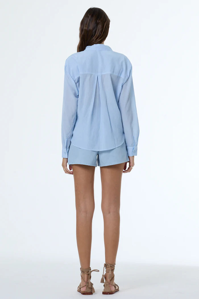Young Fabulous & Broke Petra Paper Bag Short - Blue Aura