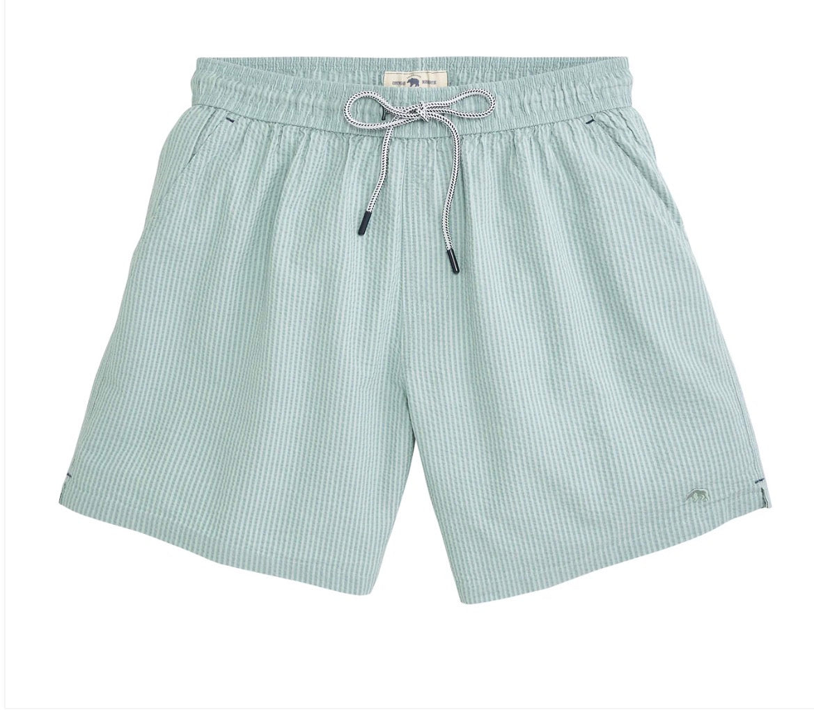 Onward Reserve Coastal Seersucker Swim Trunk - Surf