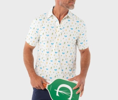 Criquet Performance Range Polo - Pickleballer Print