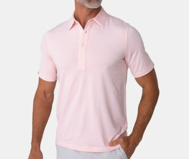 Criquet Performance Range Polo - Hobby Stripe Pink