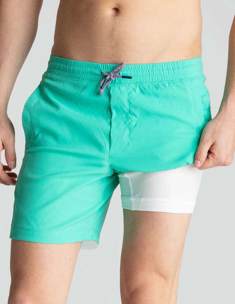 Birddogs Swim Short 7” - Sea Green