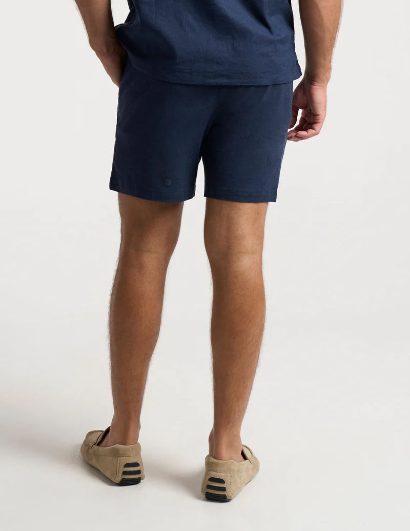 Birddogs Tech Linen Shorts - Navy