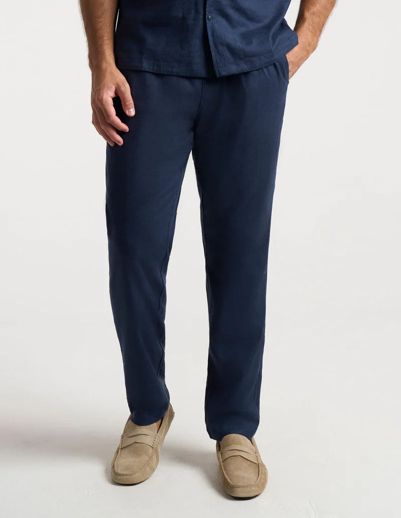 Birddogs Tech Linen Pants - Navy