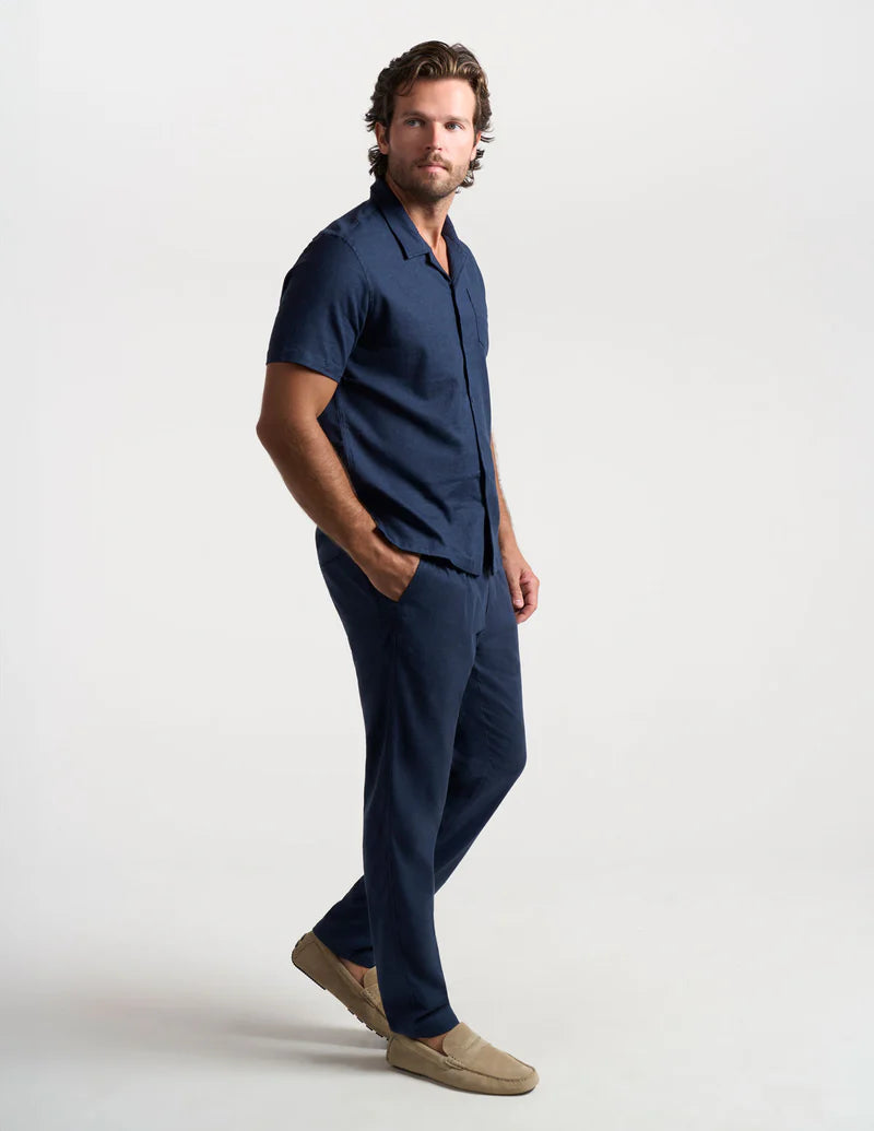 Birddogs Tech Linen Pants - Navy