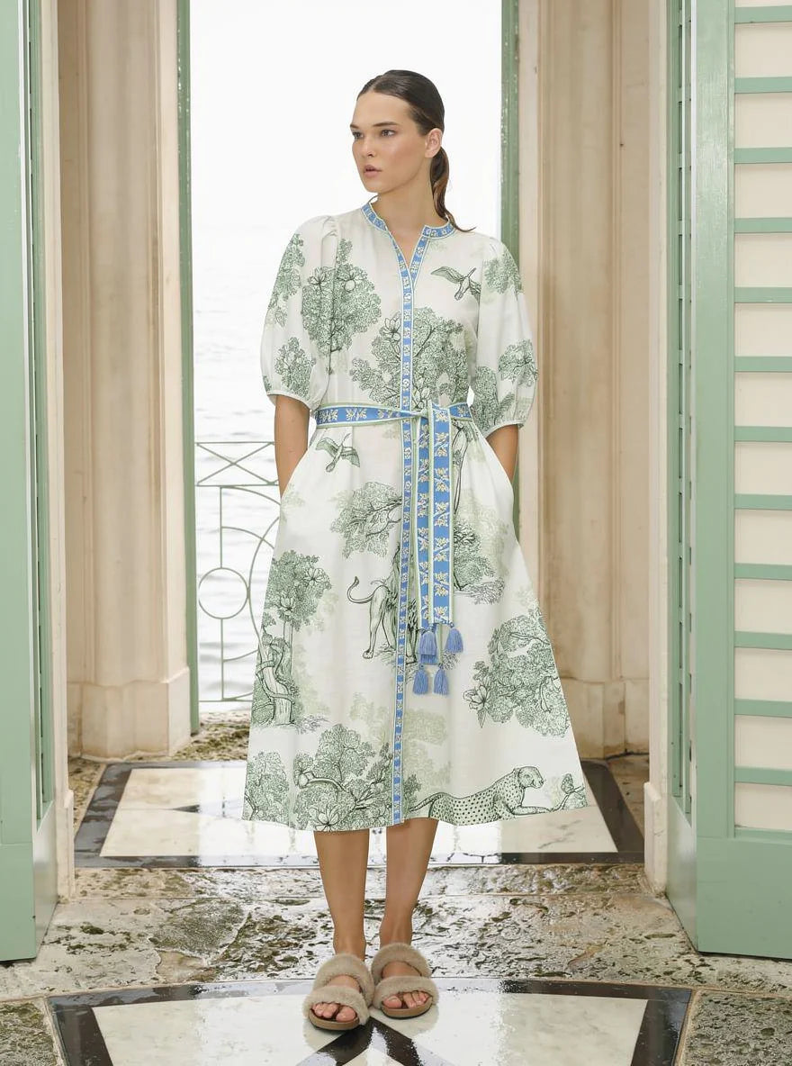 Las Surenas Tunic - Africa Green