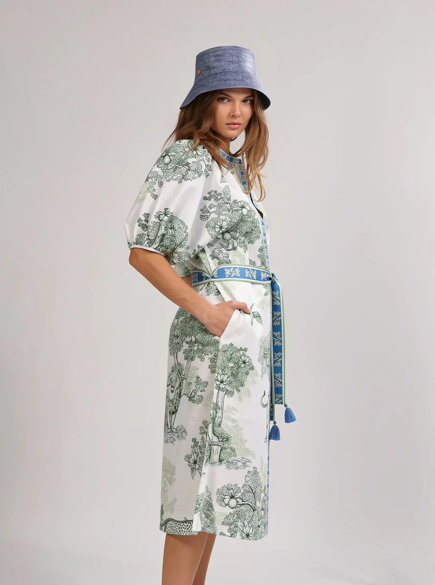 Las Surenas Tunic - Africa Green
