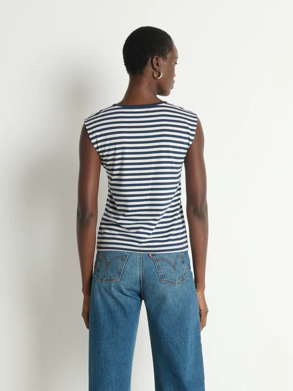 Nation Ltd. Kacy Tank - Navy City Stripe