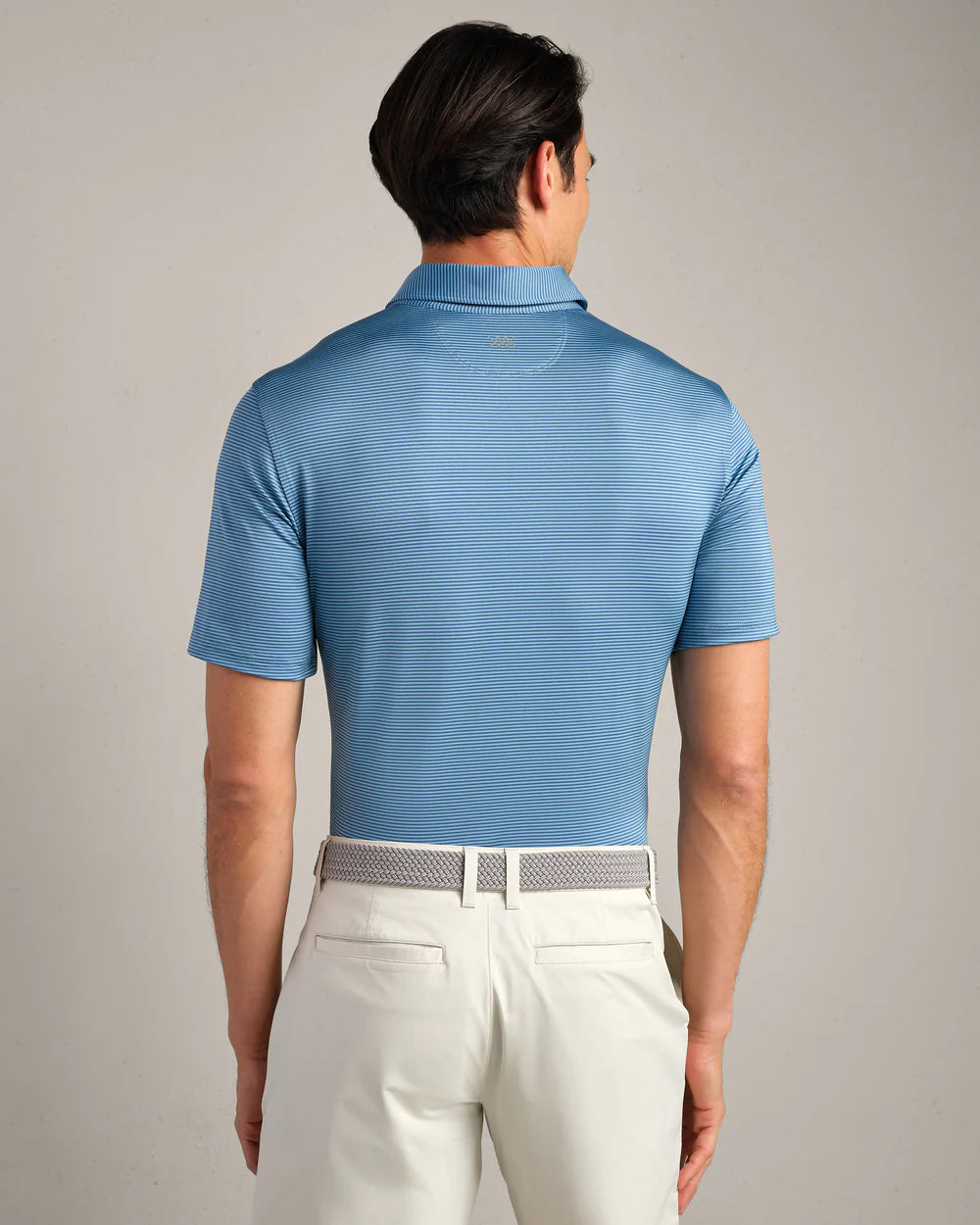 Rhone Apparel Drive Time Polo - Bright Sapphire Stripe