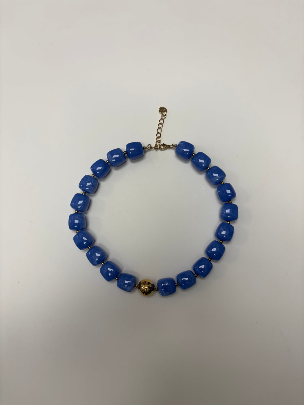 Bracha Pierce Beaded Necklace - Blue