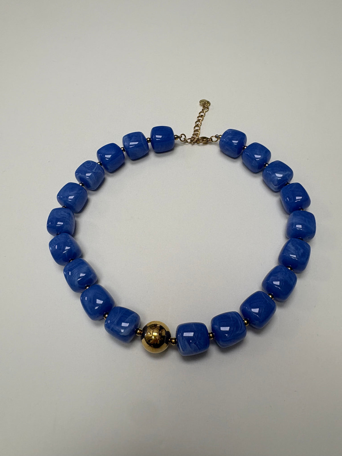 Bracha Pierce Beaded Necklace - Blue
