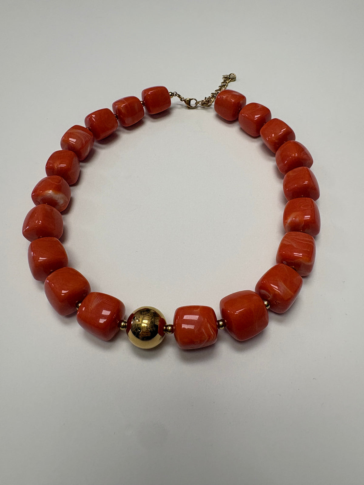 Bracha Pierce Beaded Necklace - Orange