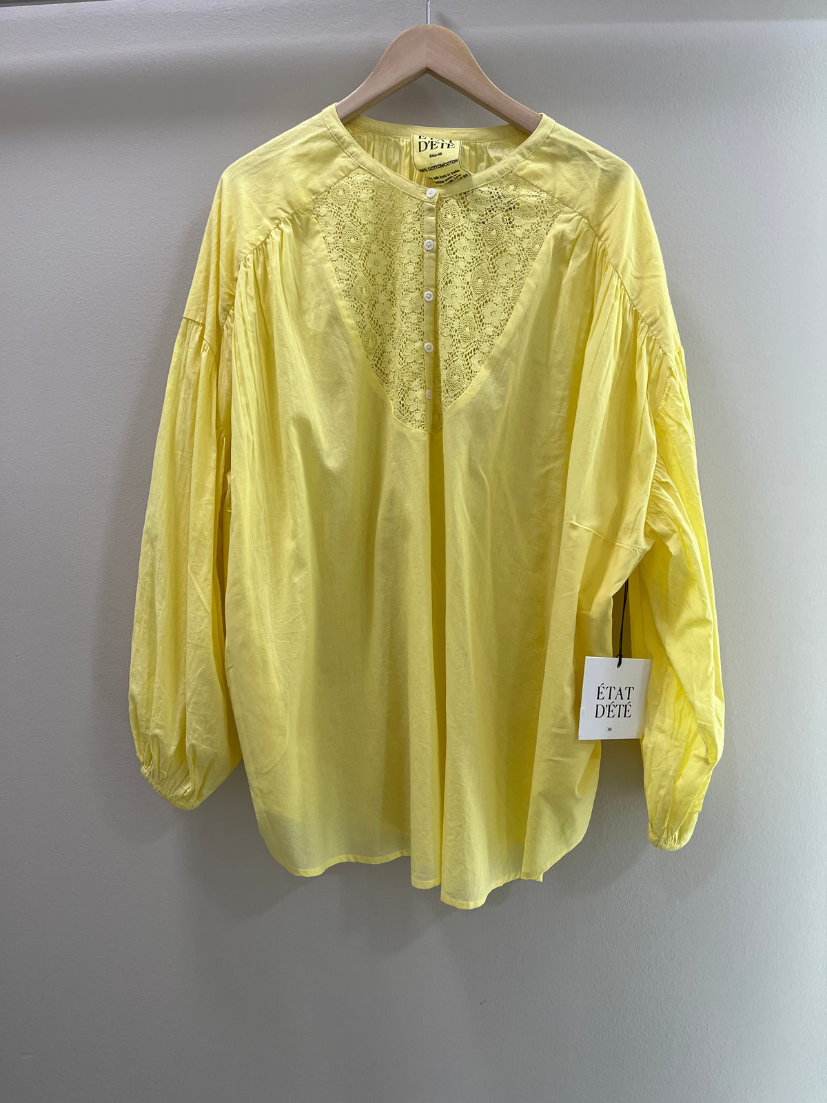 ETAT D'ETE Bella Blouse- Lemon Verbena