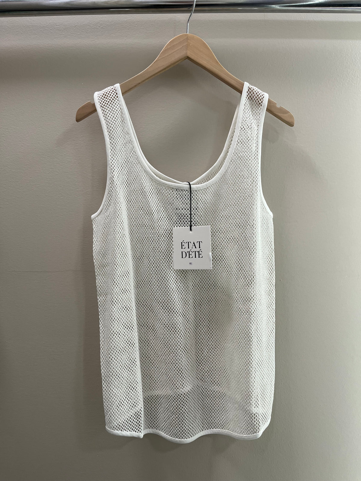 ETAT D'ETE Beach Tank- Snow White