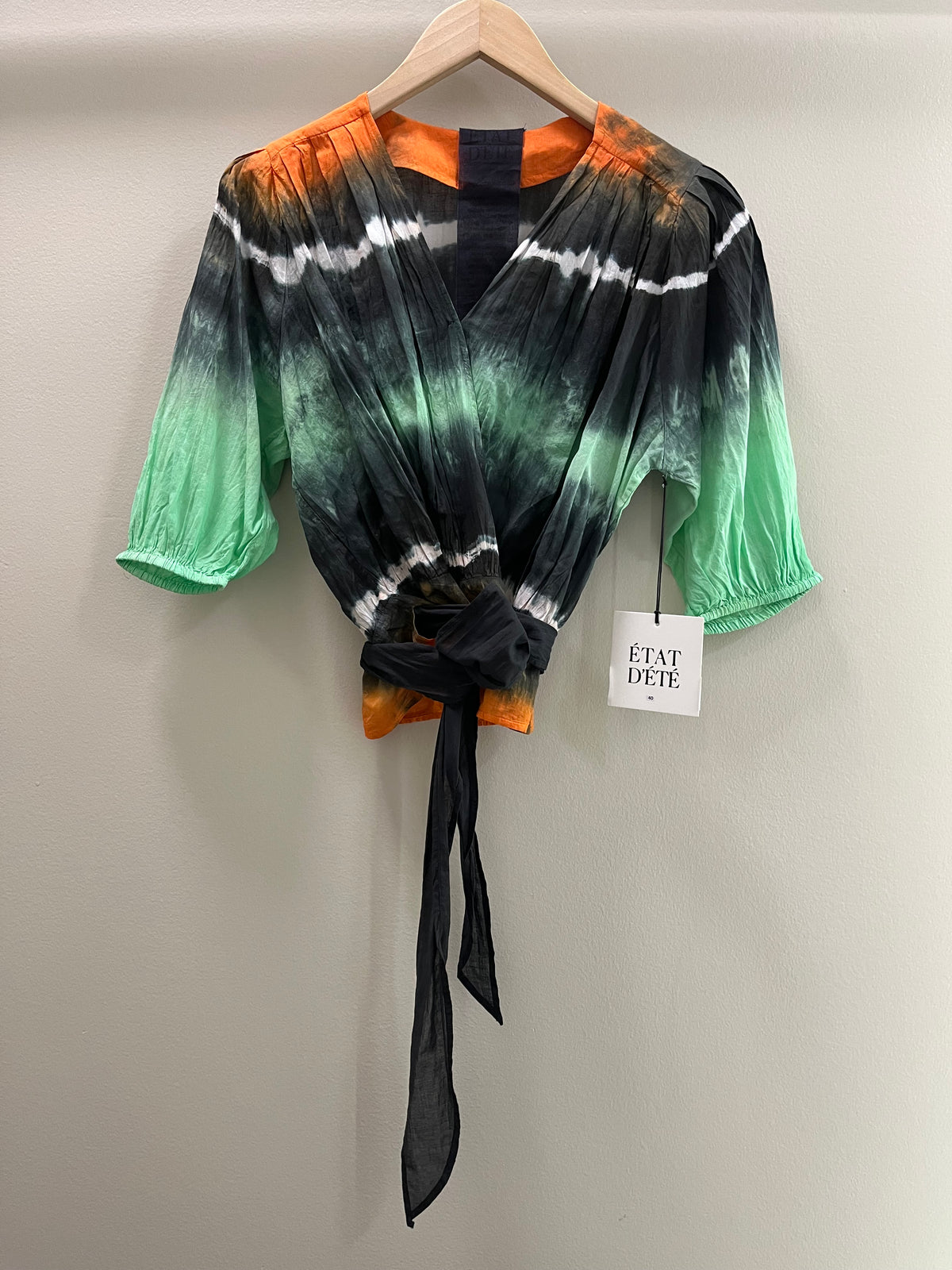 ETAT D'ETE Ballerin Blouse Voile Shibori- Dusk