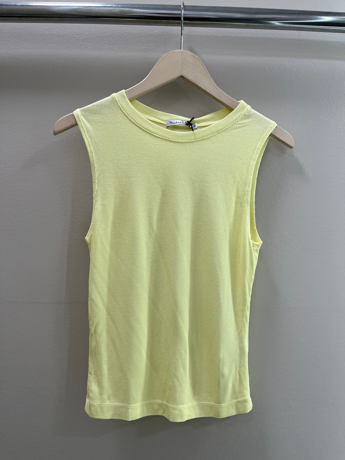 Michael Stars Jorgi Crop Crew Tank- Buttercup