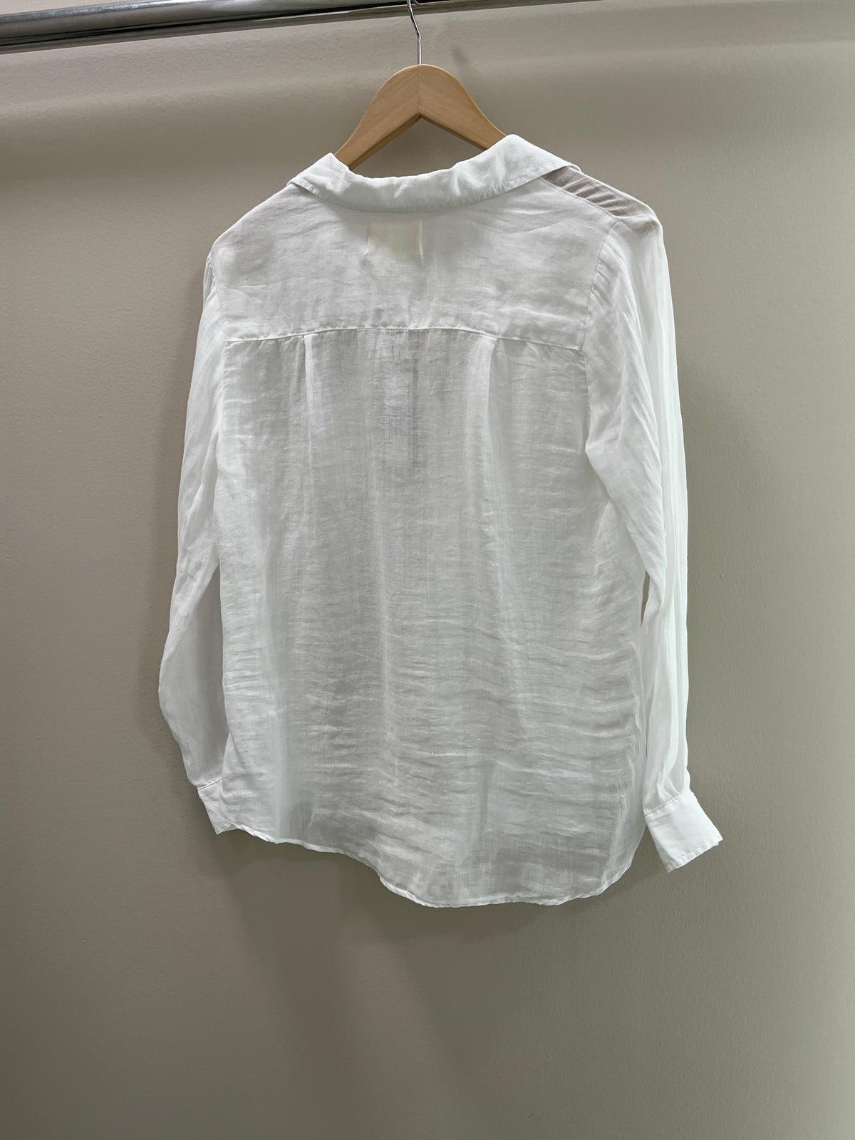 Mila Long Sleeve Button Down Shirt - White