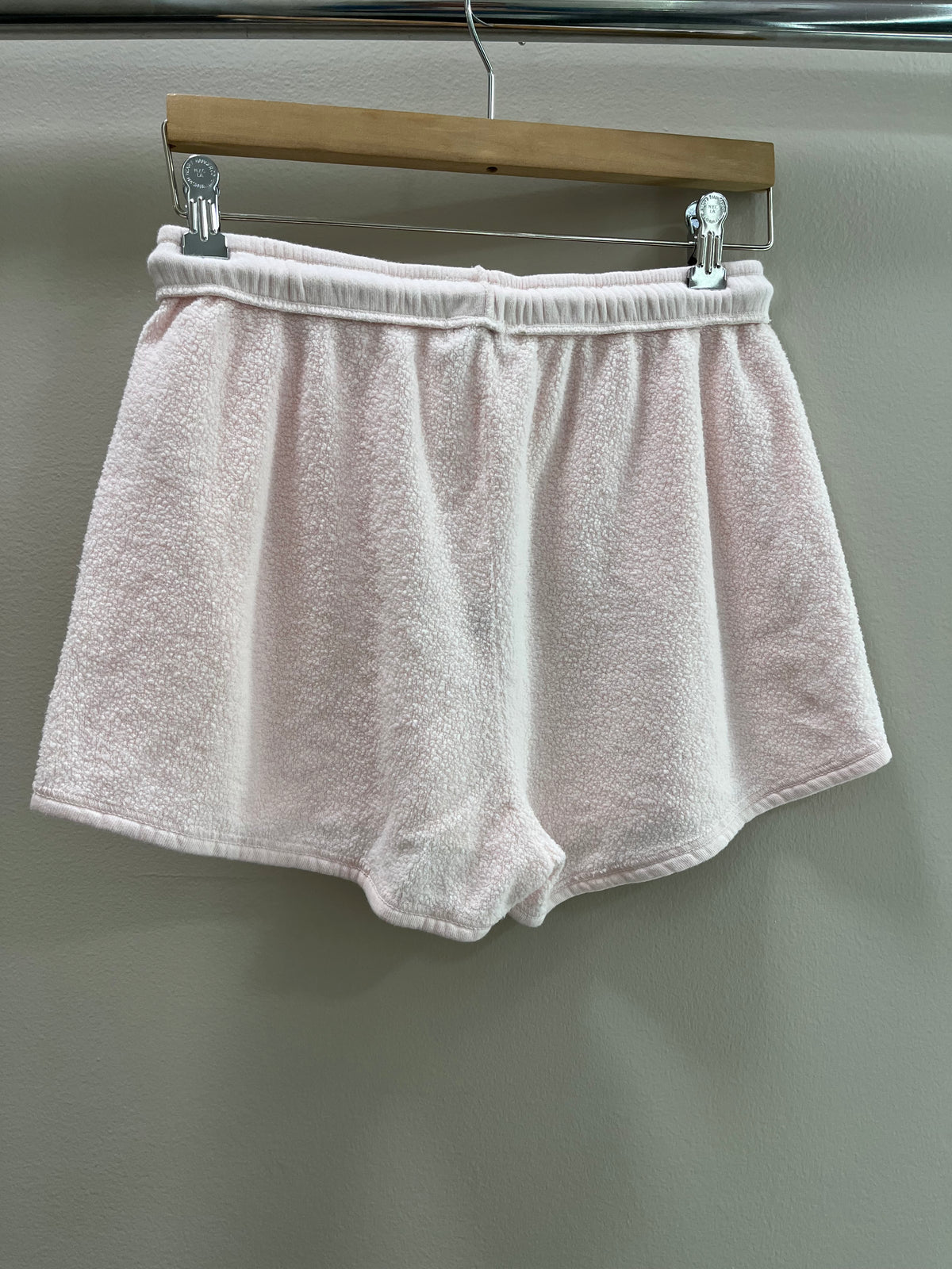 Asher Hazel Cotton Sherpa Shorts- Salsa Rosa
