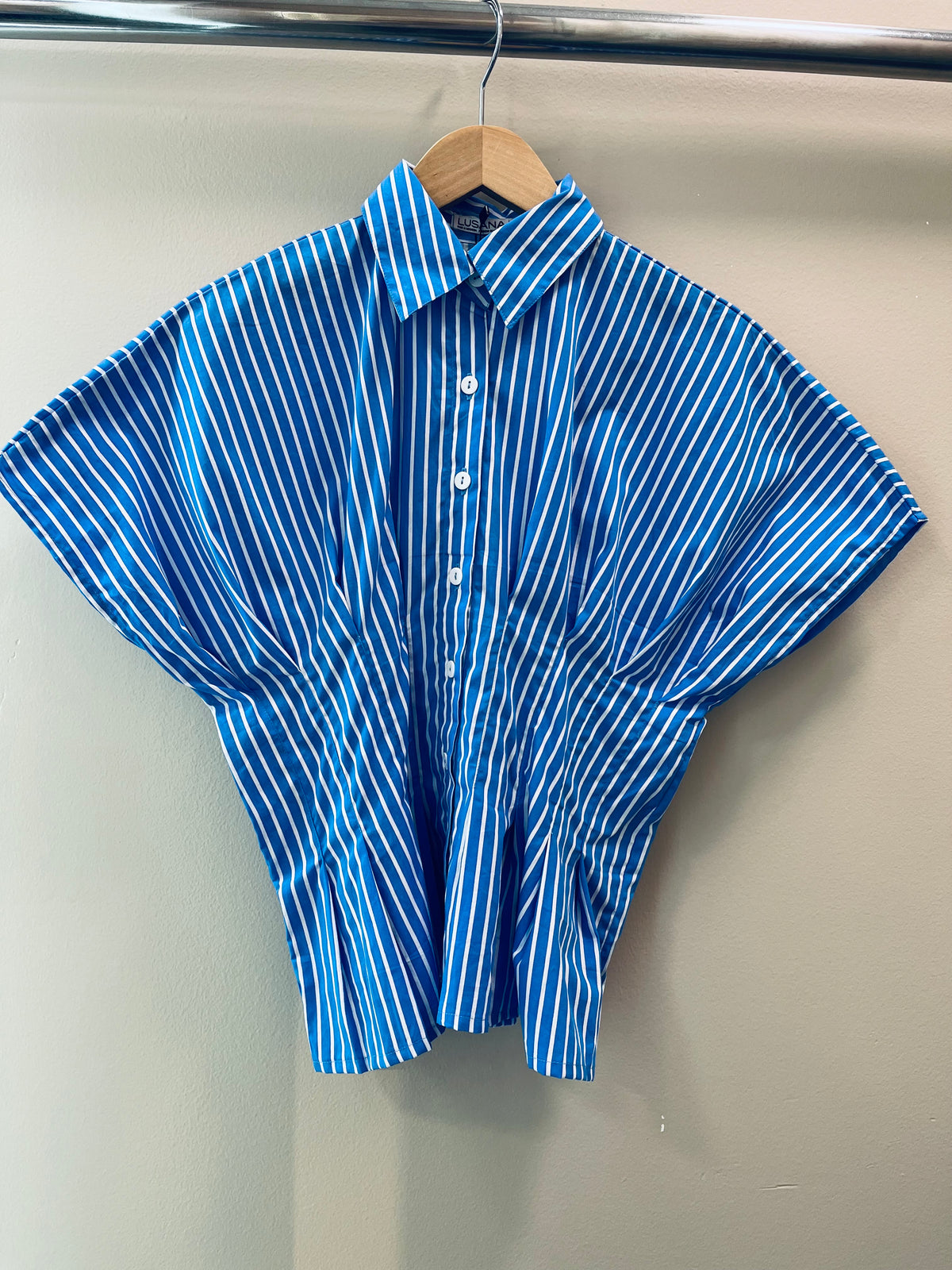 Lusana Tailor Shirt- Coastal Stripe