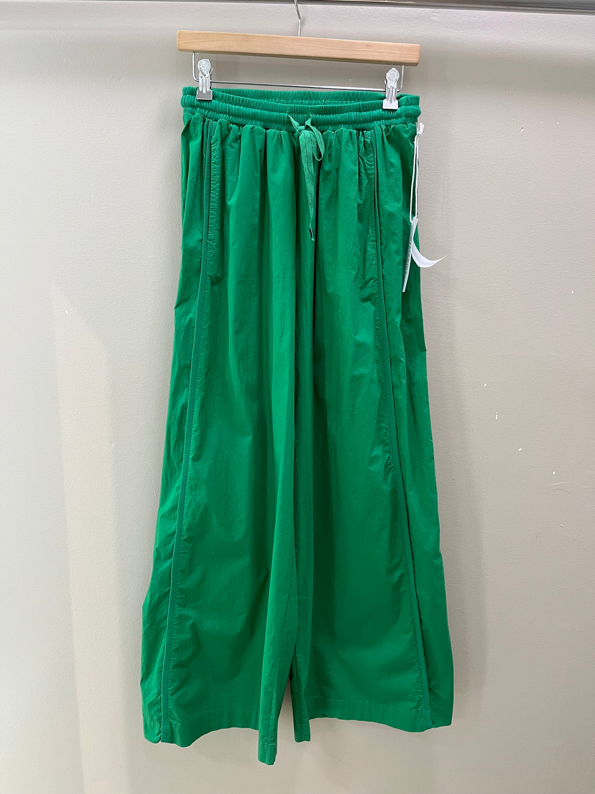 Stateside Pixie Poplin Piped Wide Leg Pant - Jade