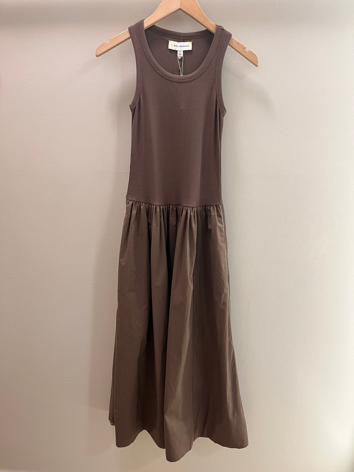 KERRI ROSENTHAL KR Tank Dress- Caramel Earth