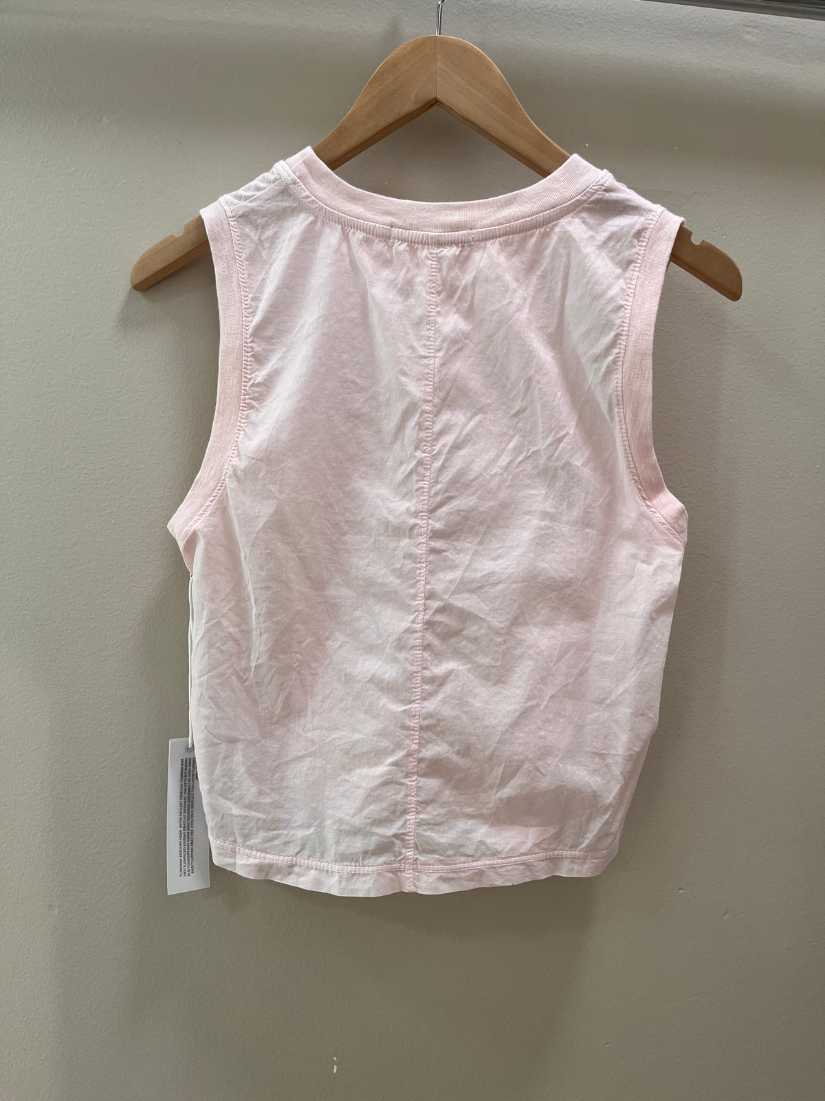 Stateside Supima Slub Jersey Mixed Media Twisted Tank- Ice Cream