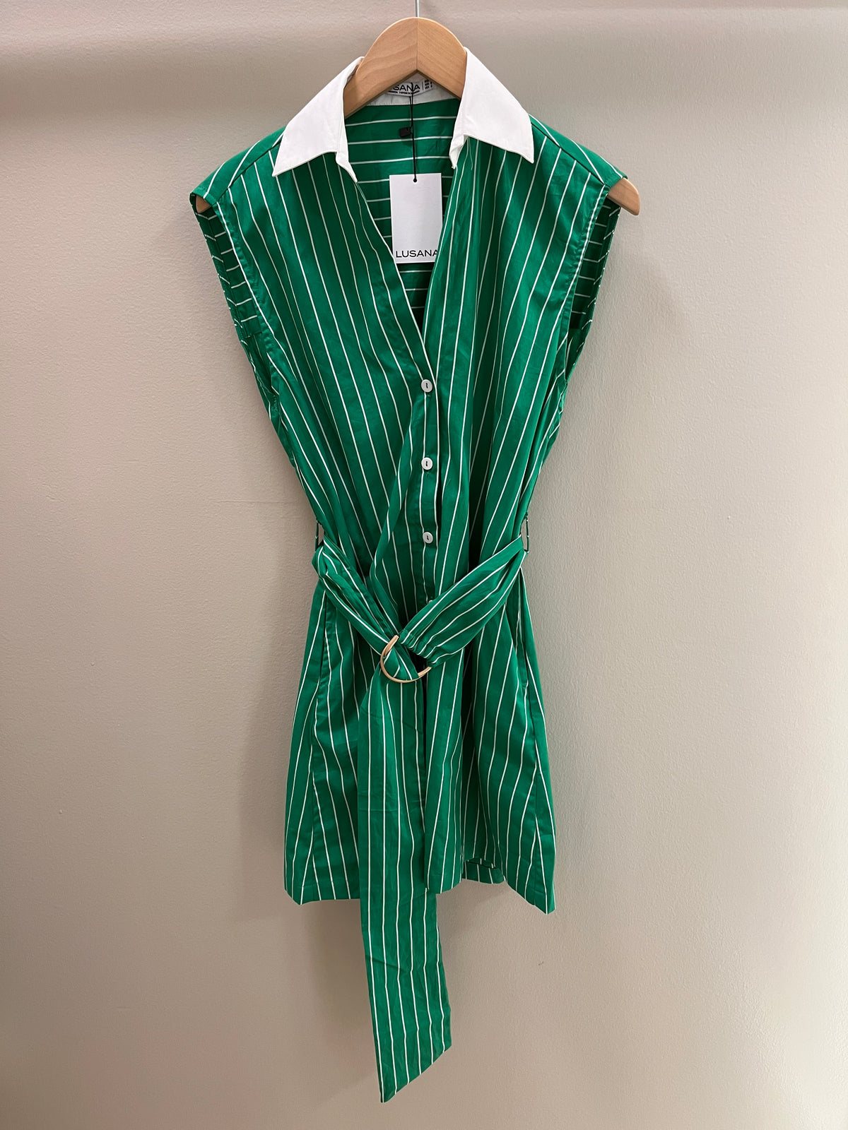Lusana Kelly Dress- Clover Stripe