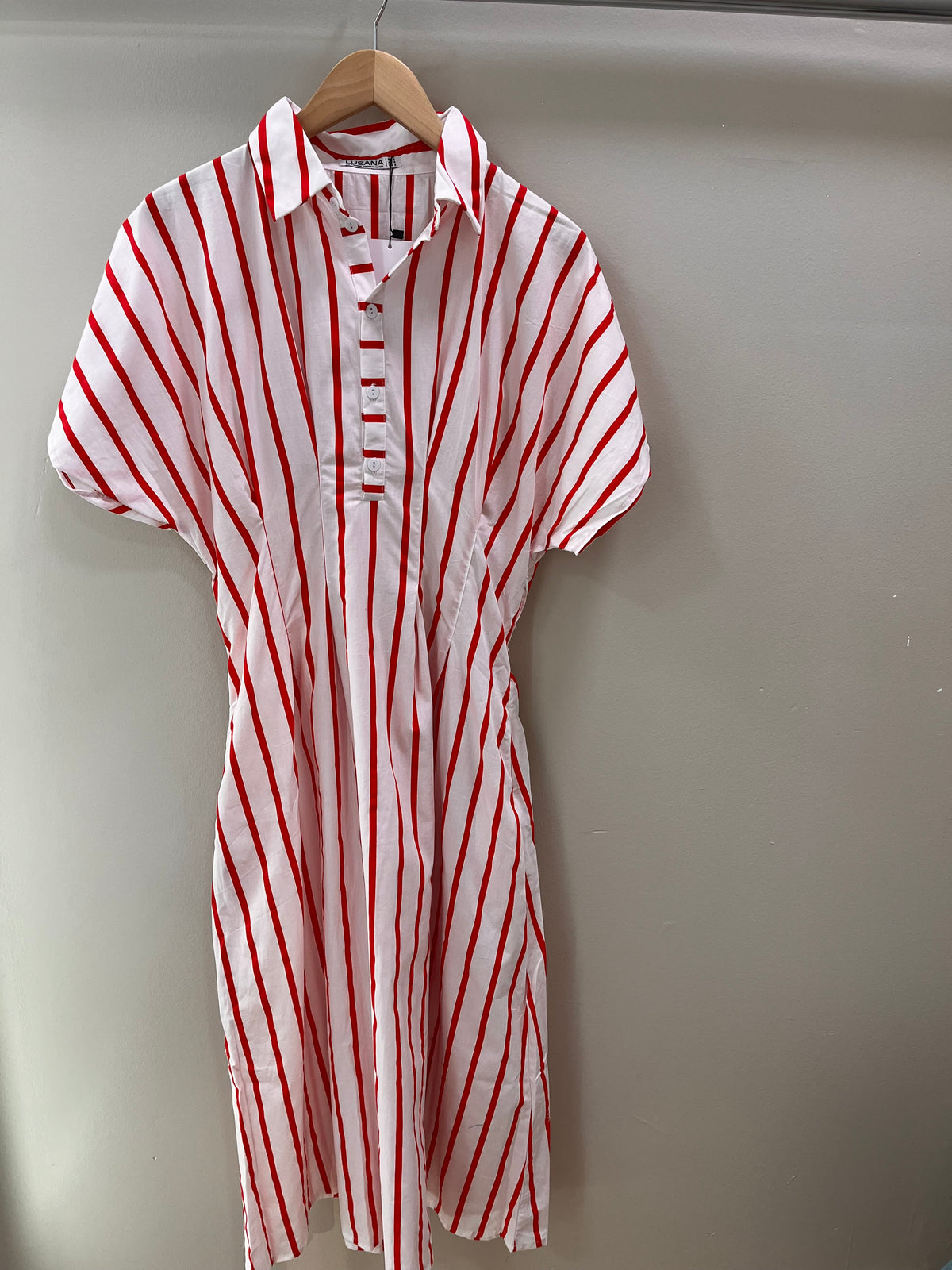 Lusana Spencer Dress- Summer Stripe