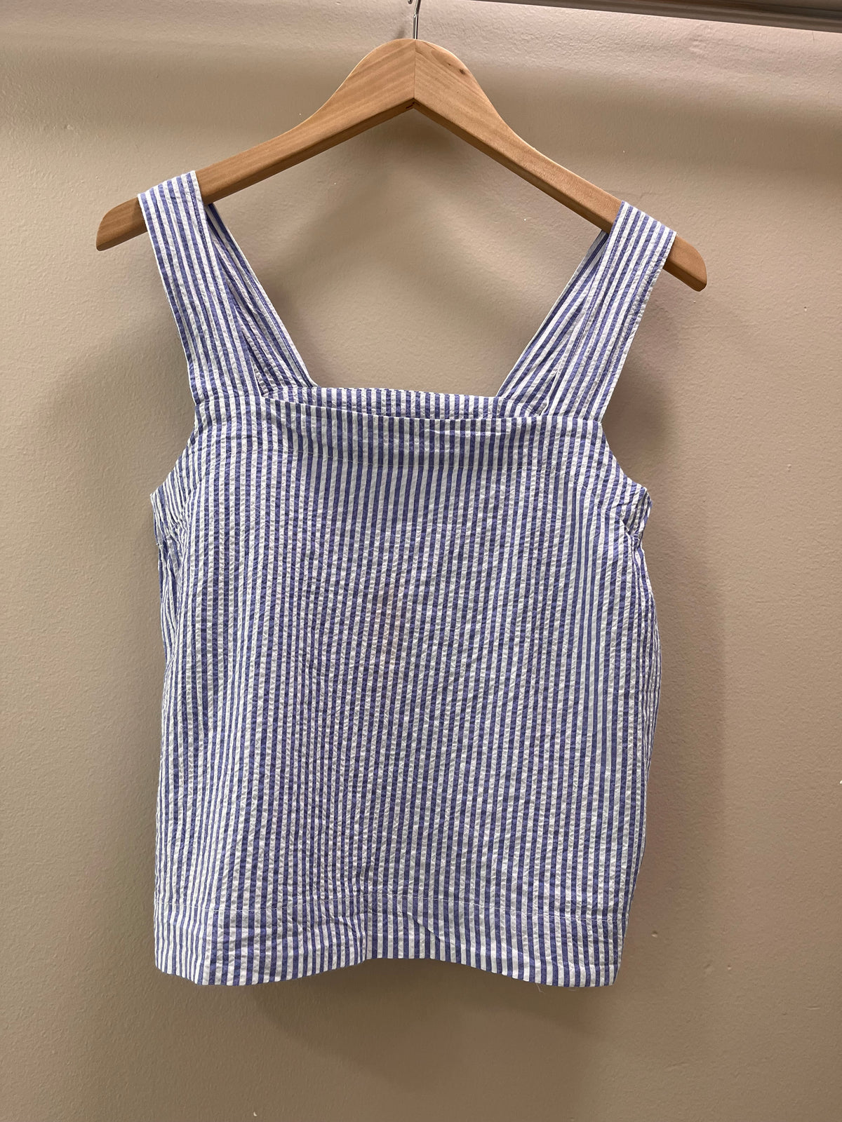 Sundry Tank Top with Open Back- Dusty Sky