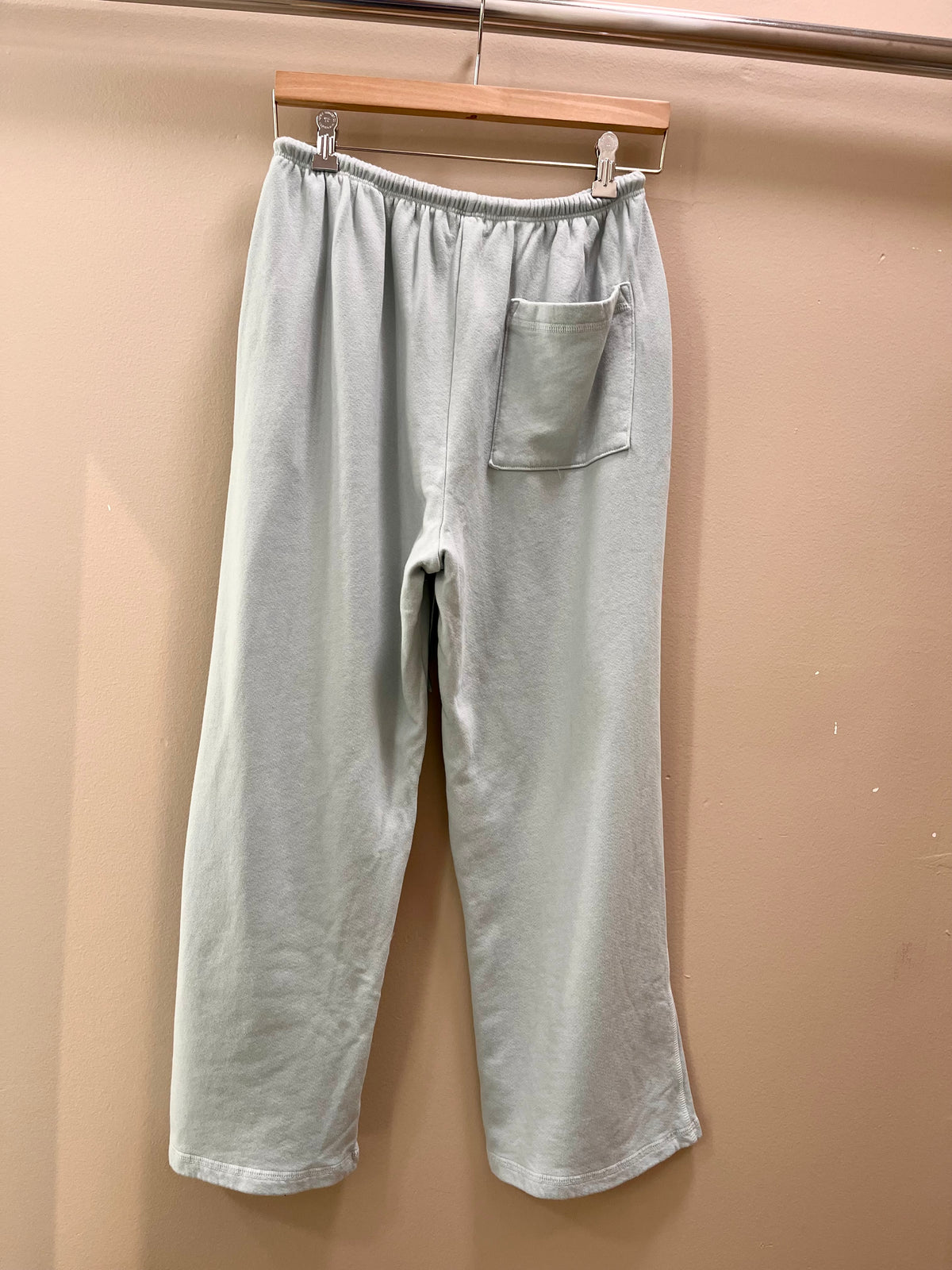 Sundry Cropped Straight Pant- Dusty Sky